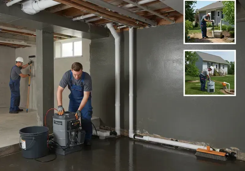 Basement Waterproofing and Flood Prevention process in Shortsville, NY